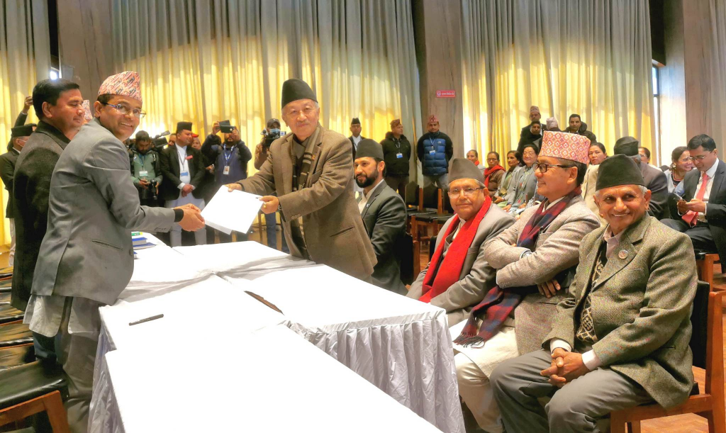 सभामुखमा सत्ता साझेदार दलका तर्फबाट एमालेका घिमिरेको मनोनयन दर्ता